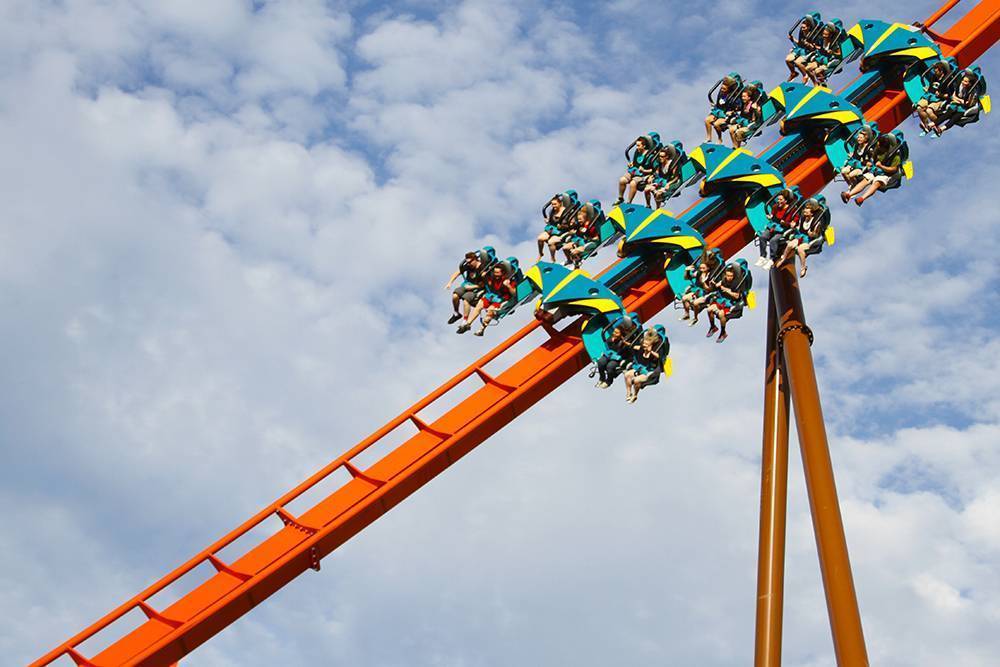 Thunderbird Launched Wing Roller Coaster Holiday World